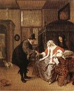 Jan Steen The Lovesick Woman oil painting artist